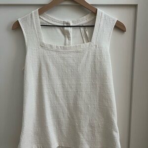Anthropologie White Tank Top Essential